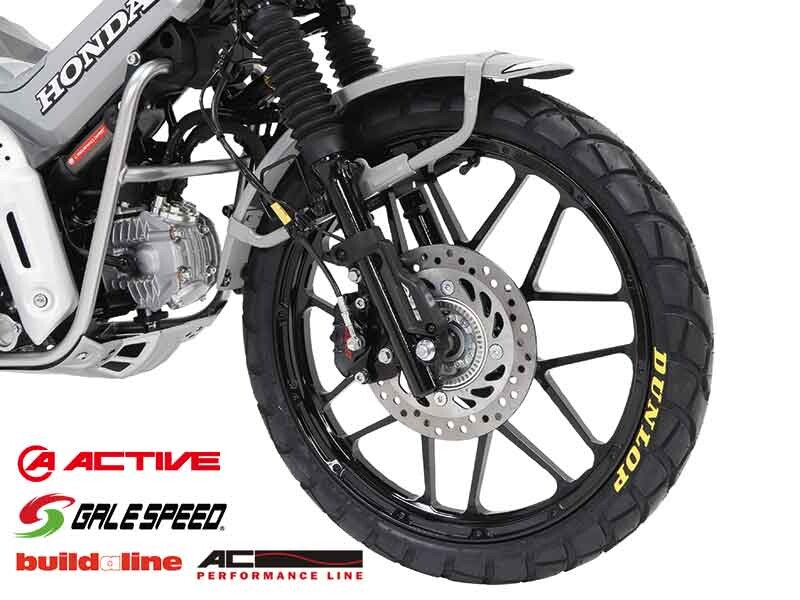 アクティブが CT125ハンターカブ足回りカスタム提案／アルミ鍛造