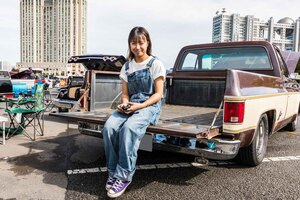 19歳で購入した彼女の愛車はシボレー「C10ピックアップ」！自身が組んだエンジンに換装して公道デビューさせる