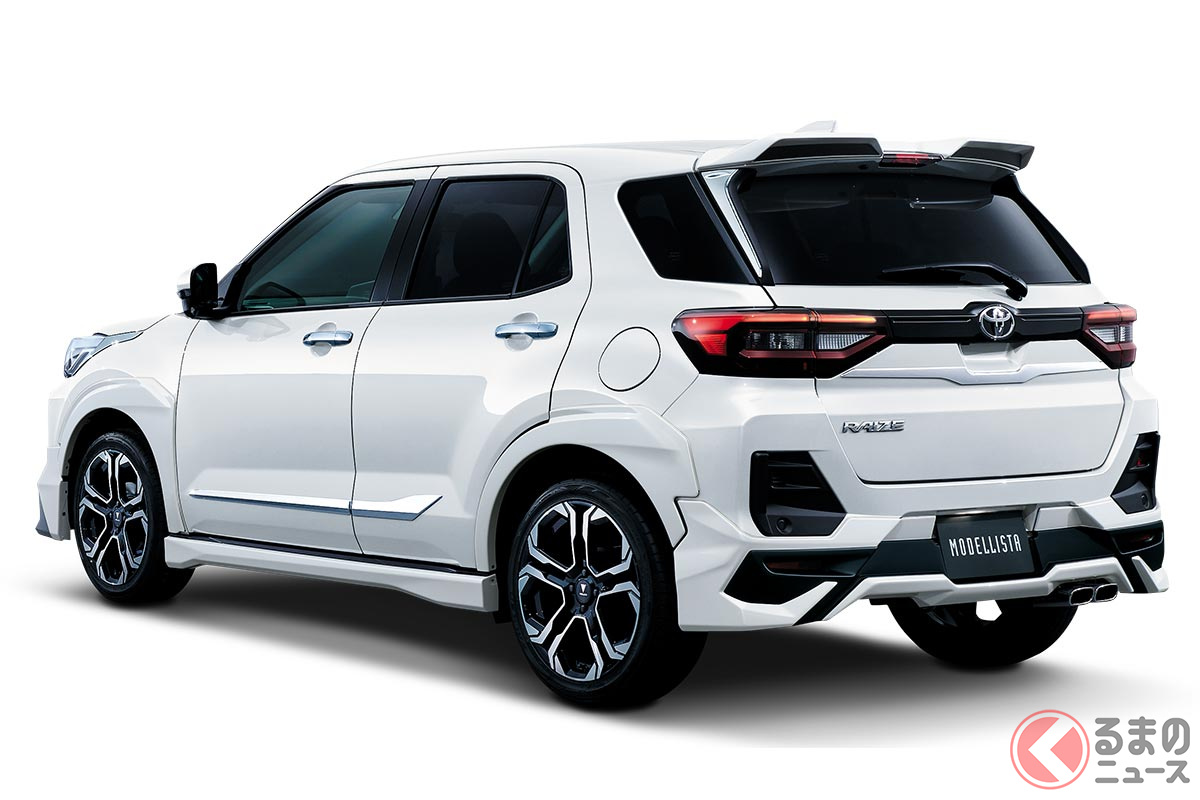 トヨタ新型「ライズ ハイブリッド」が超クールに変身！ モデリスタの 
