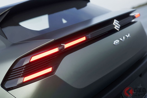 スズキが「斬新シフト」採用の新型SUVを初公開！ ゴツカッコいいデザインの「eVX」お披露目へ