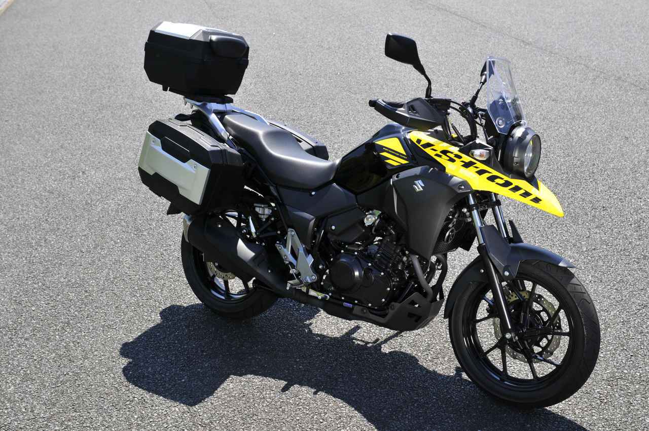 前編 250ccバイクで最強の荷物積載力 スズキ Vストローム250 でキャンプツーリングはできるのか Suzuki V Strom250 積載インプレ 1 Webオートバイ 自動車情報サイト 新車 中古車 Carview