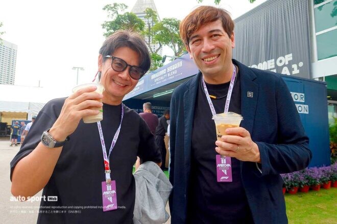「街全体でF1を盛り上げる」シンガポールGPにDAZNのサッシャ＆中野信治コンビも興奮【ギョロ目でチェック／第9回】