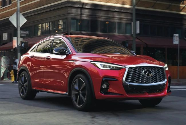 高級ミッドサイズsuvクーペの インフィニティqx55 の22年モデルが公開 カー アンド ドライバー 自動車情報サイト 新車 中古車 Carview