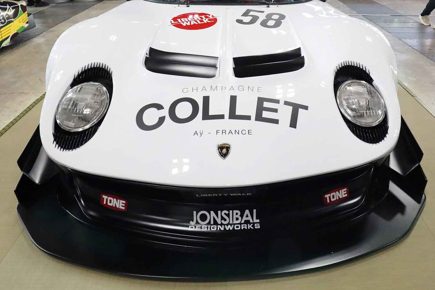 ランボルギーニ「ミウラ」を大胆カスタム！ リバティーウォーク