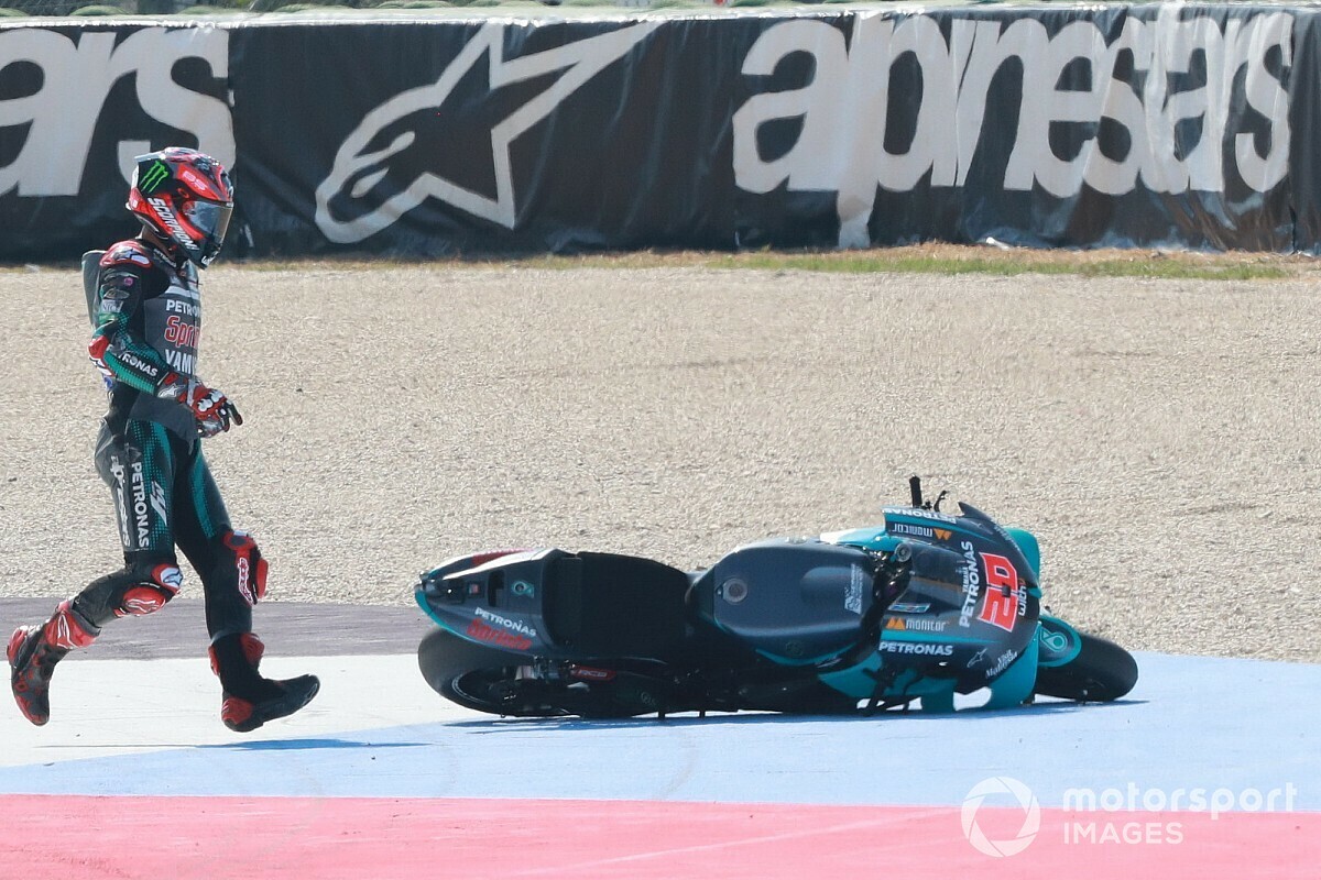【MotoGP】エキサイトしすぎた……クアルタラロ、転倒ノーポイントは「自分のミス」と反省