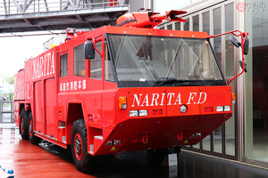「成田のレガシー」唯一無二の消防車が航空科学博物館へ 公道走るためサイズ規定内