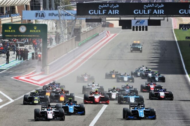 2022年のFIA-F2／FIA-F3のカレンダーが発表に。F2は最多の14大会28レースを実施へ