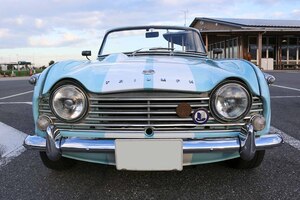 漫画を見て購入したトライアンフ「TR4A IRS」を愛して32年…ブリティッシュグリーンから水色にオールペンして理想のスタイルを追求