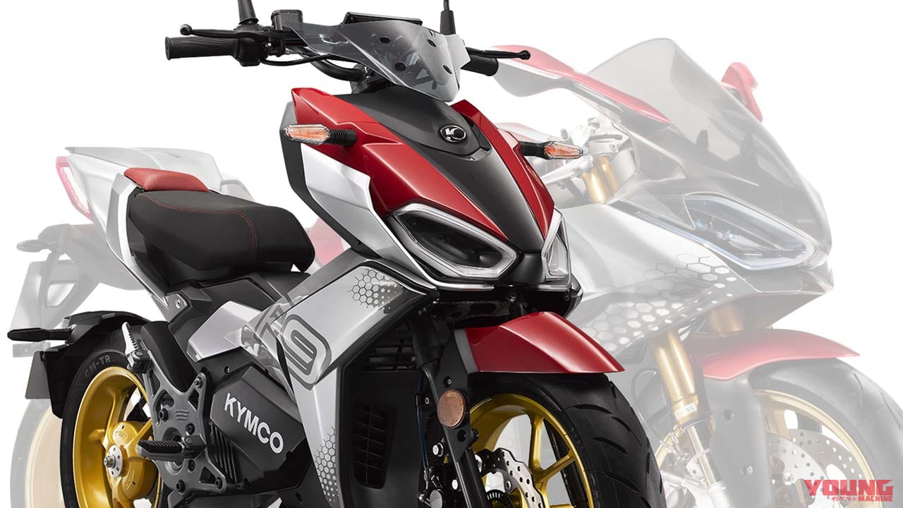 2時間充電で120km走れる！ 軽量スポーティな電動バイク「KYMCO F9」が登場、REVO NEXの姿も