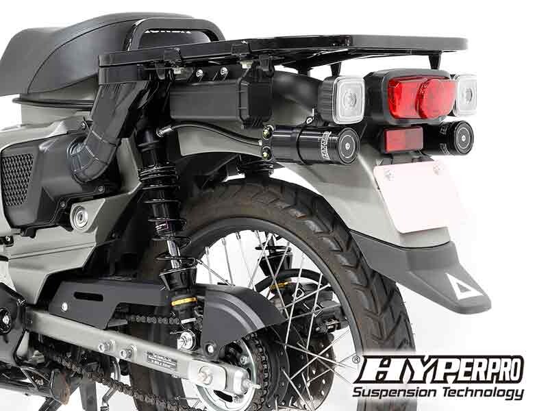 ハイパープロの CT125ハンターカブ用リアショックに「ホース付き別体タンク仕様」が登場！