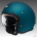 【SHOEI】スモールジェットの「J・O+」に新色「マットラグナブルー」が追加！カスタム／ビンテージバイクに似合いそう！