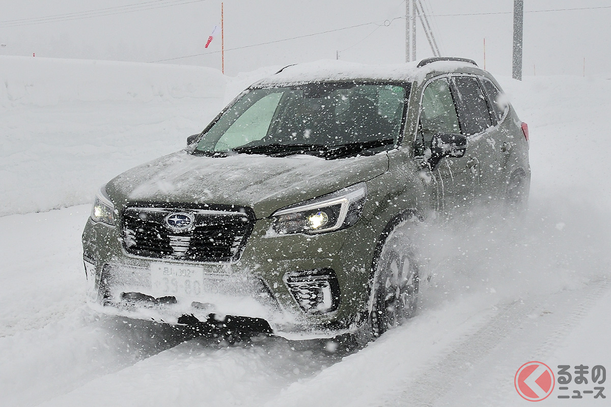 雪道最強の乗用車 スバル新型 フォレスター は雪でも無敵 安定感バツグンの訳は くるまのニュース 自動車情報サイト 新車 中古車 Carview