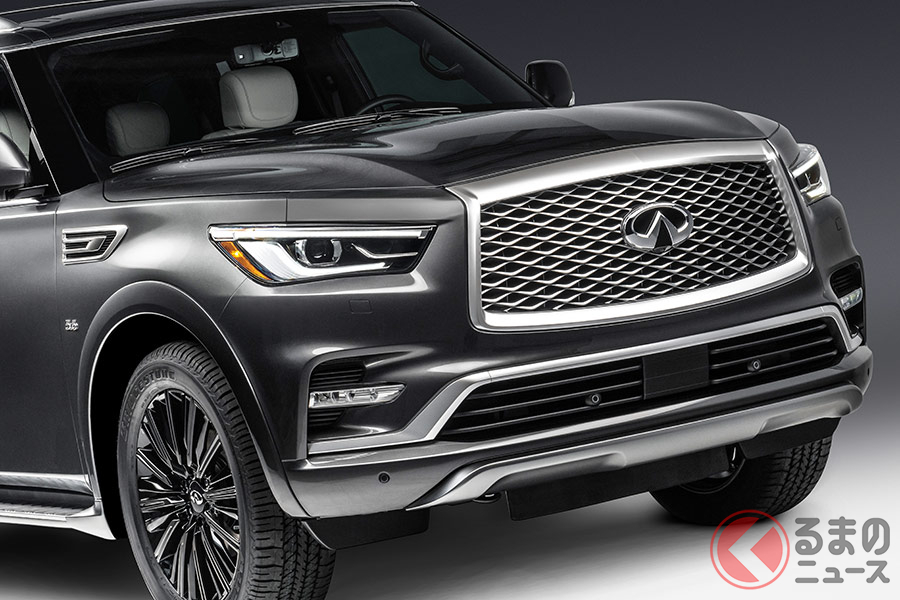 全長5m 400馬力超え ド迫力なインフィニティ Qx80 の巨大グリルがアツい くるまのニュース 自動車情報サイト 新車 中古車 Carview
