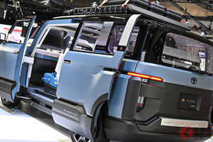 トヨタ「新型SUVミニバン」世界初公開！ 斬新ドア＆タフ外装がカッコイイ！ 新型「クロスバン ギア」市販化の可能性は？