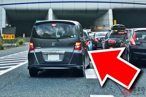 渋滞中“合流の先端”で入る「ファスナー合流」にコメント殺到!? 「入れたくない！」「図々しい！」怒りの声も!? 賛否分かれる「渋滞時の“常識”」 ルールとしては実際どうなのか