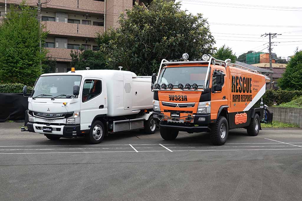 三菱ふそうのゴミ収集車仕様 Ecanter Sensorcollect と災害レスキュー車 Canter Athena コンセプトの革新性とは Le Volant Carsmeet Web 自動車情報サイト 新車 中古車 Carview