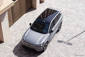 ボルボの最上位電動SUV『EX90』、800Vシステム採用で充電時間短縮…欧州2026年型