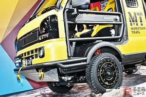 スズキの斬新「“SUV”軽トラ」に注目！ “精悍”ドア×“タフ”なアシで「ジムニー」超えの“スーパー”キャリイ!? 超カッコいい“ゴツゴツ”コンセプト「マウンテントレイル」の正体とは