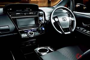 トヨタの「“7人乗り”プリウス」が凄かった！ めちゃ広々ラゲッジ×「走りのスポーツ仕様」も設定！ 画期的“3列シート”搭載した“プリウス ミニバン”「アルファ」とは何だったのか