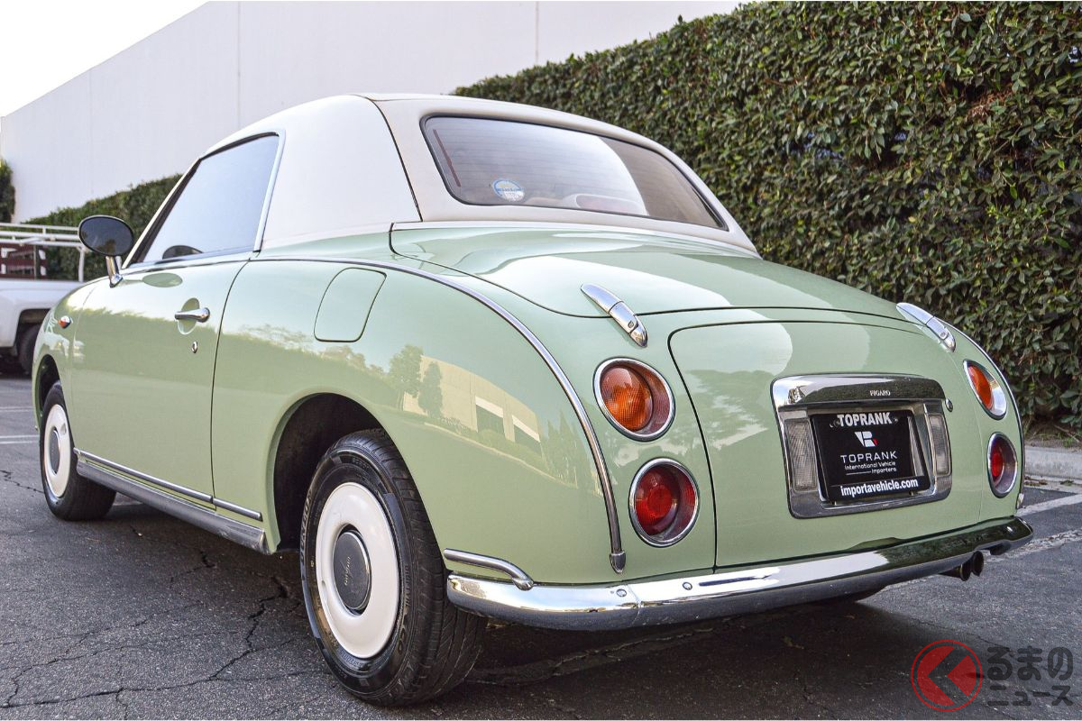 30年前のナウい国産車が250万円超え 日産 フィガロ の極上車を発見 くるまのニュース 自動車情報サイト 新車 中古車 Carview