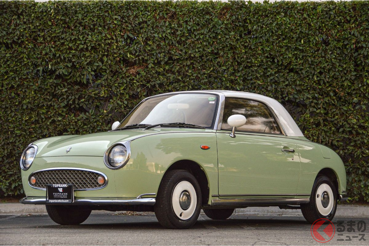 30年前のナウい国産車が250万円超え 日産 フィガロ の極上車を発見 くるまのニュース 自動車情報サイト 新車 中古車 Carview