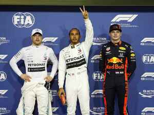 F1第21戦アブダビGP予選、ハミルトンが久々のポール、フェルスタッペンはフロンロウから決勝スタート【モータースポーツ】
