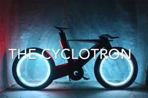 SF映画『トロン』のバイクが現実に!?　というかダイソンの扇風機!?　未来派スポークレス自転車に反響