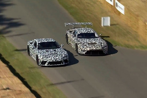 【トヨタ】カモフラ柄でも存在感抜群 トヨタGTコンセプトがウッドウッドでデモラン