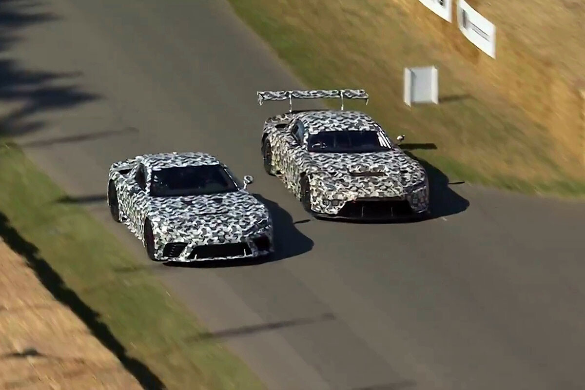 【トヨタ】カモフラ柄でも存在感抜群 トヨタGTコンセプトがウッドウッドでデモラン