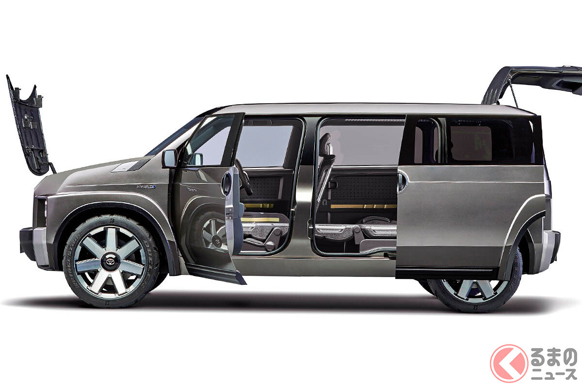 トヨタの「“スライドドア”SUV」!? 全長4.3mのコンパクトボディ&ゴツゴツデザインが良すぎ！ 熱望の「Tjクルーザー」実現性は？