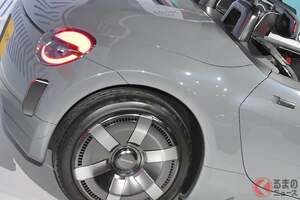 ダイハツ新「“FR”スポーツカー」世界初公開！ 軽ボディ×「“初代オマージュ”の丸目ライト」採用の2人乗り仕様！ 「世界で唯一のパッケージ」濃厚の次期型を示唆する「K-OPEN」について聞いてみた