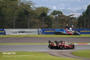 BMWのクラッシュで戦況一変。大接戦のなか7号車トヨタが表彰台圏内に躍進、プジョーが首位へ【WEC富士決勝前半レポート】