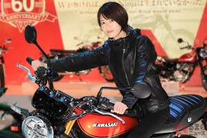 “元乃木坂46”の「若月佑美」さんがカワサキ「最新バイク」に乗車!? 「世界最速跨り」で大興奮！ 「カワサキオーナー」ならではの視線で魅力を解説 JMSスペシャル動画公開