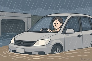 豪雨時のアンダーパス通行は危険　水圧・電装故障・車両浮上で脱出困難に