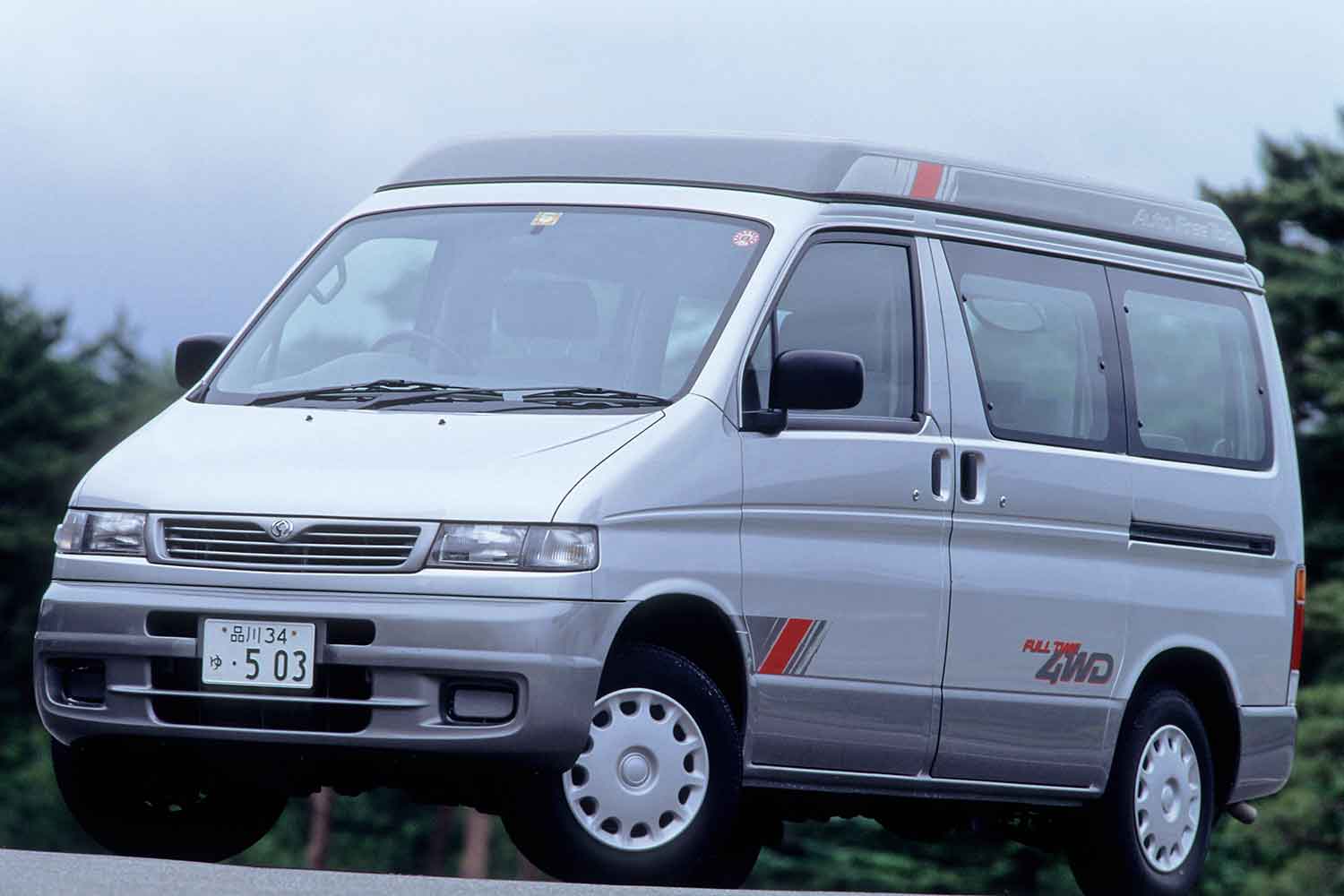 マツダ　ボンゴフレンディ　レーシング　ストライプ　ガンメタ　オートフリートップ マツダボンゴフレンディレーシングストライプガンメタオートフリートップ