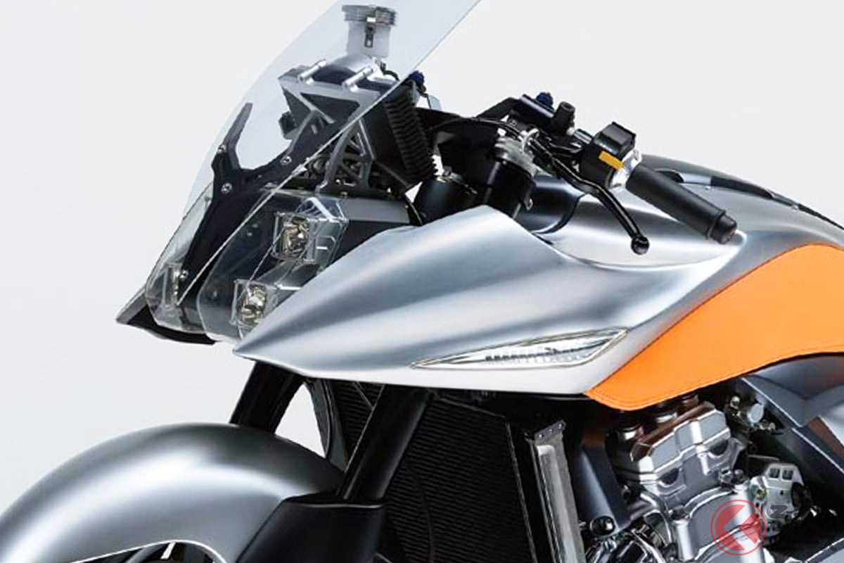 スズキの名車「カタナ」に“直列6気筒”モデルがあった!? スケスケ