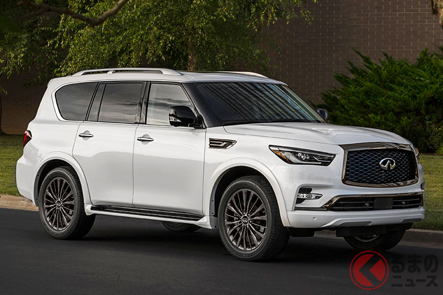 5m超の巨大ラグジュアリーsuv登場 インフィニティ Qx80 21年モデル が迫力満点 くるまのニュース 自動車情報サイト 新車 中古車 Carview