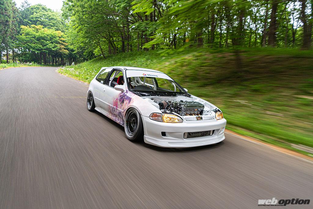 走って魅せる痛車を目指したeg6シビックに迫る 24歳の若きプライベーターによる超大作 Web Option 自動車情報サイト 新車 中古車 Carview