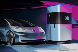 VW　移動可能な超高速充電ステーション計画　17分で80％充電　インフラ機能拡充へ