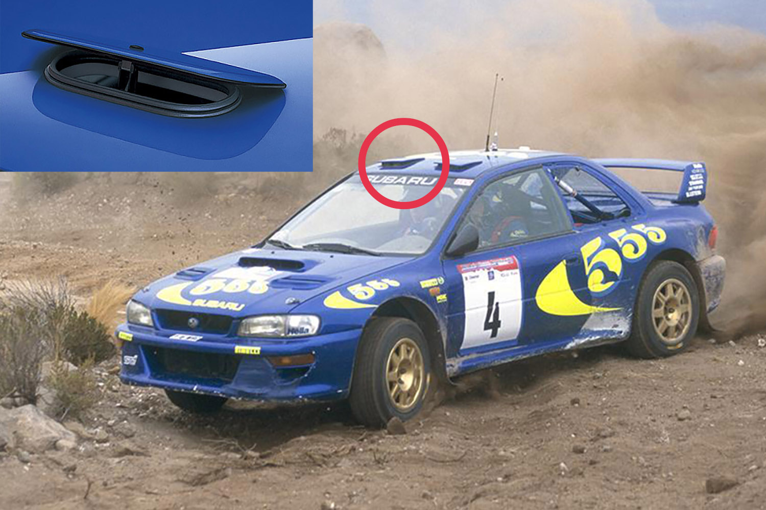 サンルーフなワケでもないのになぜ ラリー車の屋根にある 謎の穴 の正体とは Web Cartop 自動車情報サイト 新車 中古車 Carview