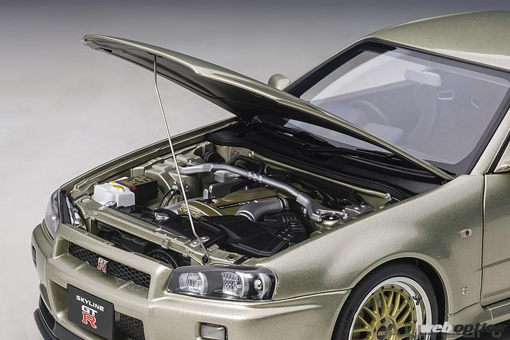 これがオートアートの本気か 超精巧なr34スカイラインgt R Vスペックiiのモデルカー登場 Web Option 自動車情報サイト 新車 中古車 Carview