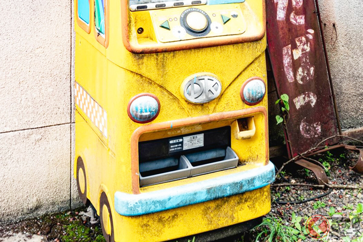 「レストアして残したい！」味のあるバス型の廃自販機が可愛すぎる！ 復活してほしいの声多数
