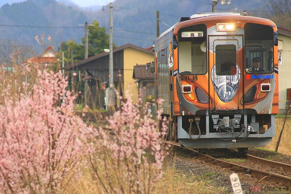 若桜鉄道「スズキ・隼」ラッピング列車 第3弾デザイン決定 4月29日にお披露目