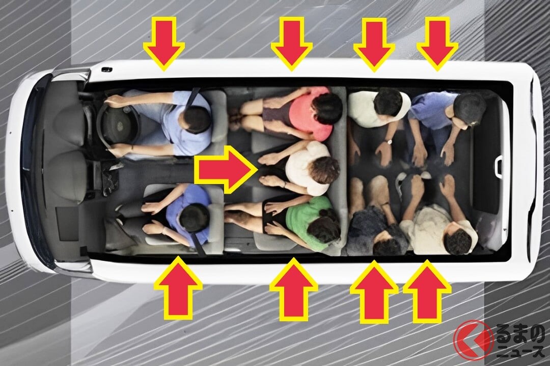 ダイハツ斬新「“9人乗り”バン」に反響殺到！ 「ギュウギュウすぎる」「割り切っていて好印象」の声も！ “ちいさなボディ”に「対面シート」採用！ ラインナップも充実の「グランマックス」インドネシア仕様に注目！