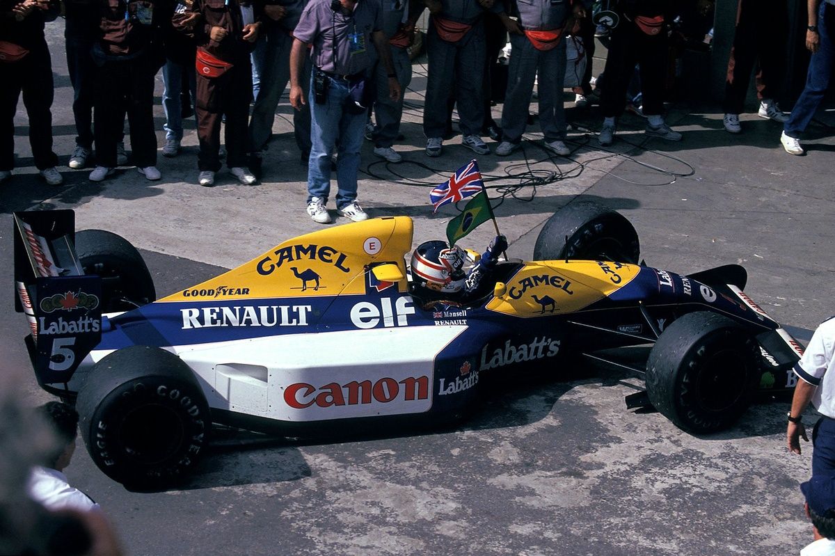 Williams FW14B マンセル仕様　走行後イメージ Williams FW14B マンセル仕様 走行後イメージ ウイリアムズF1