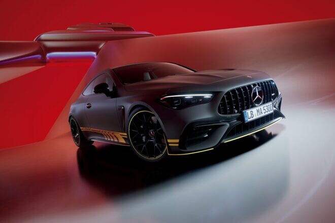 メルセデスAMG、主軸クーペ『CLE53』に専用デカールやイエローアクセント採用の限定車を導入