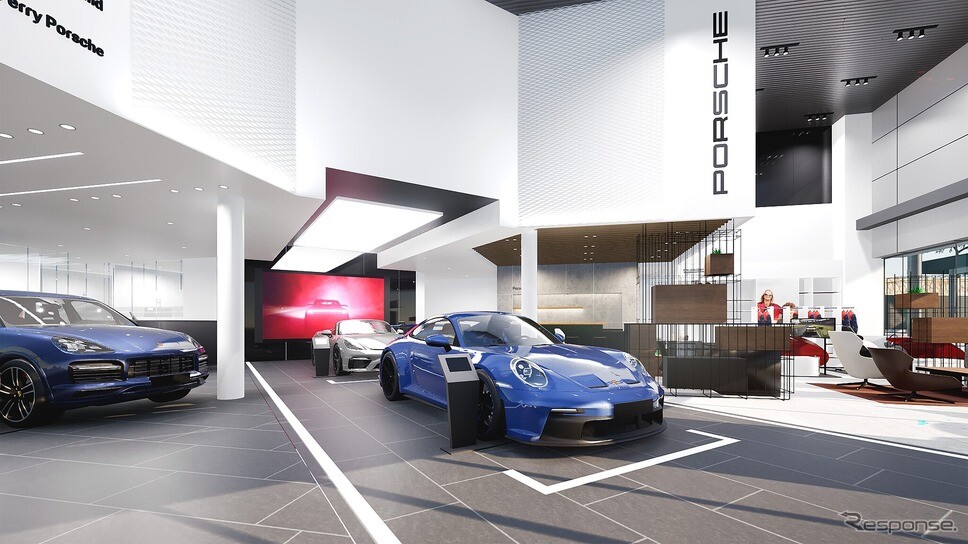 「ポルシェセンター北大阪」、最新CI導入で8月18日リニューアル