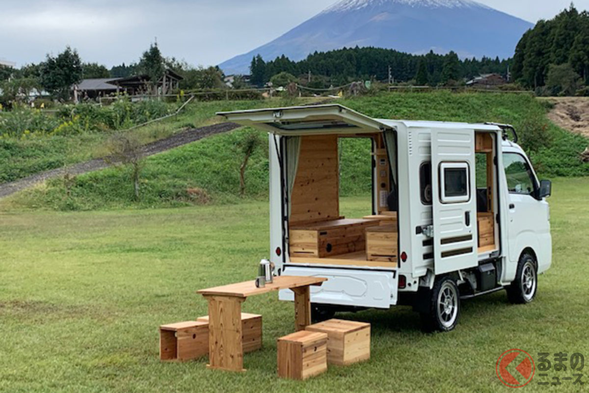 軽トラキャンプ なぜ人気 車中泊から荷台泊にニーズ移る コロナ禍で需要増の訳 くるまのニュース 自動車情報サイト 新車 中古車 Carview