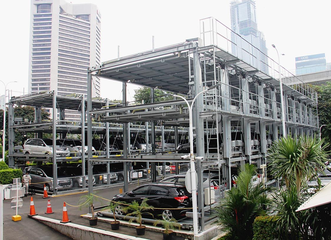 極東開発工業、インドネシアで大規模立体駐車装置が竣工