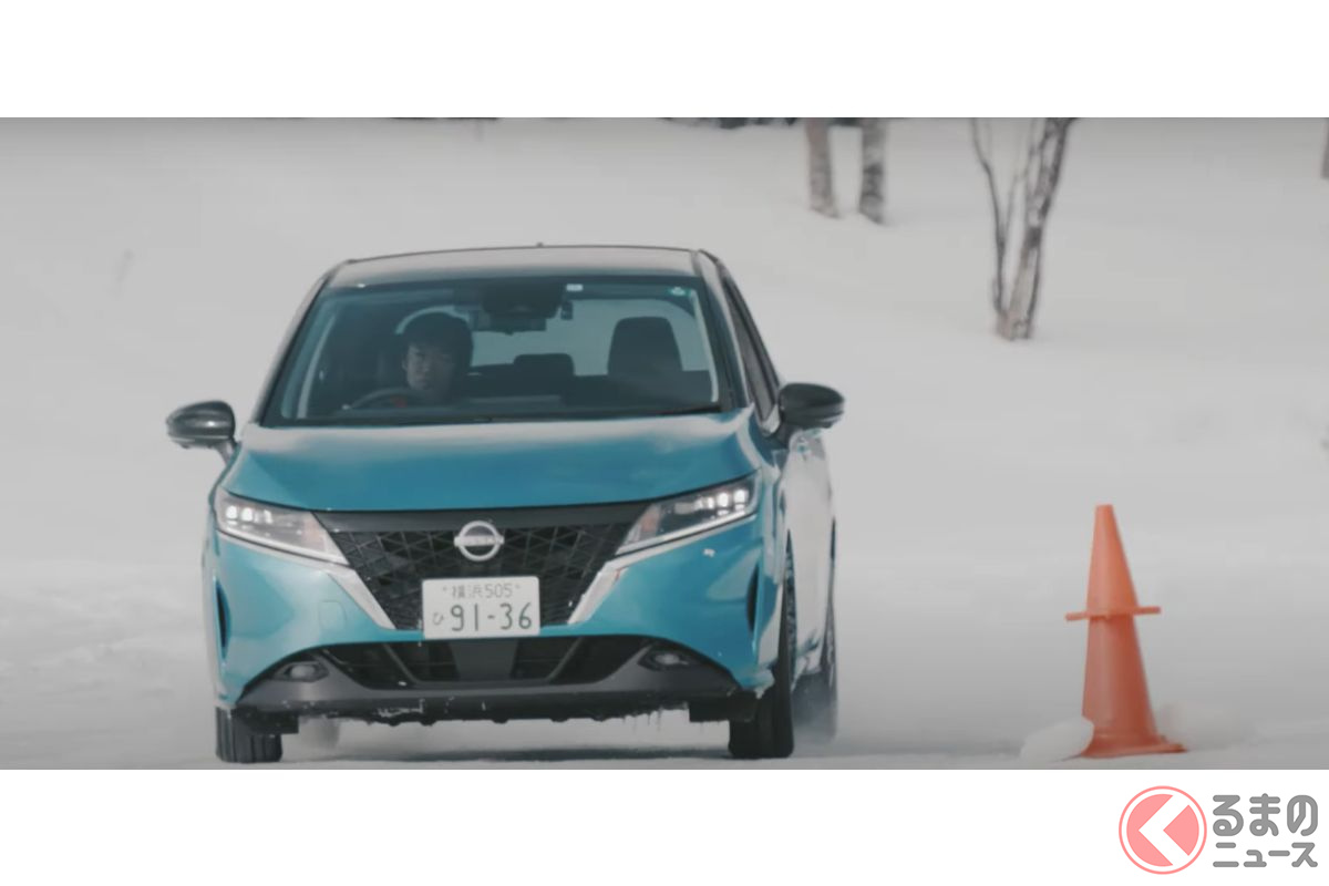 新型ノートが雪道で激走 4wd仕様がめちゃスゴそうな動画を公開 くるまのニュース 自動車情報サイト 新車 中古車 Carview